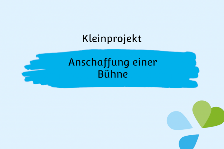 Anschaffung einer Bühne