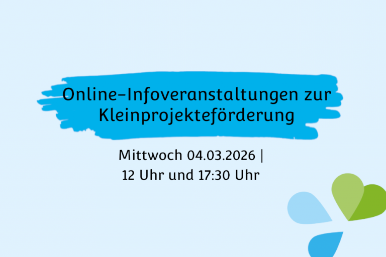 Online-Infoveranstaltungen zur Kleinprojekteförderung